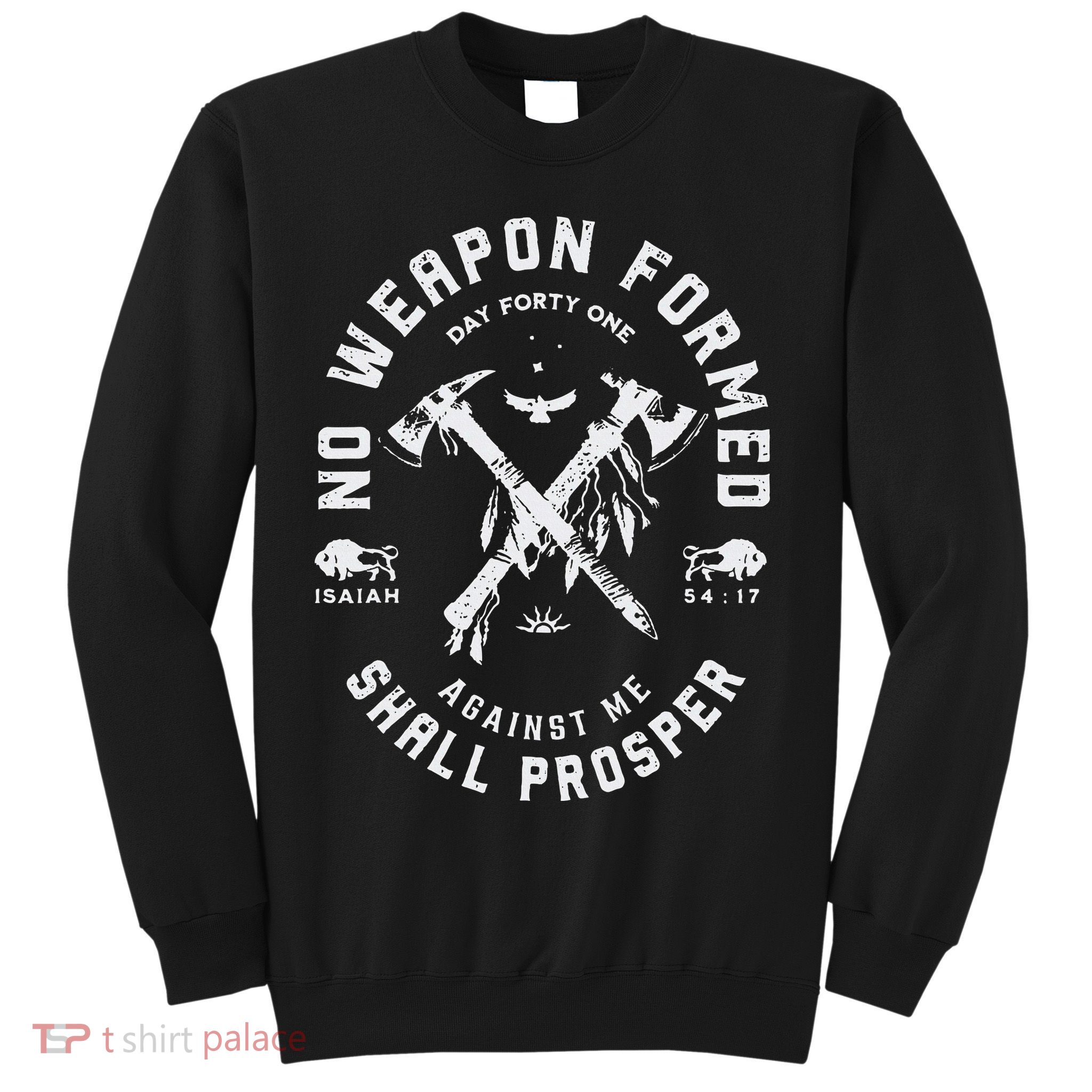 Vintage No Weapon Formed Against Me Shall Prosper Christian Sweatshirt