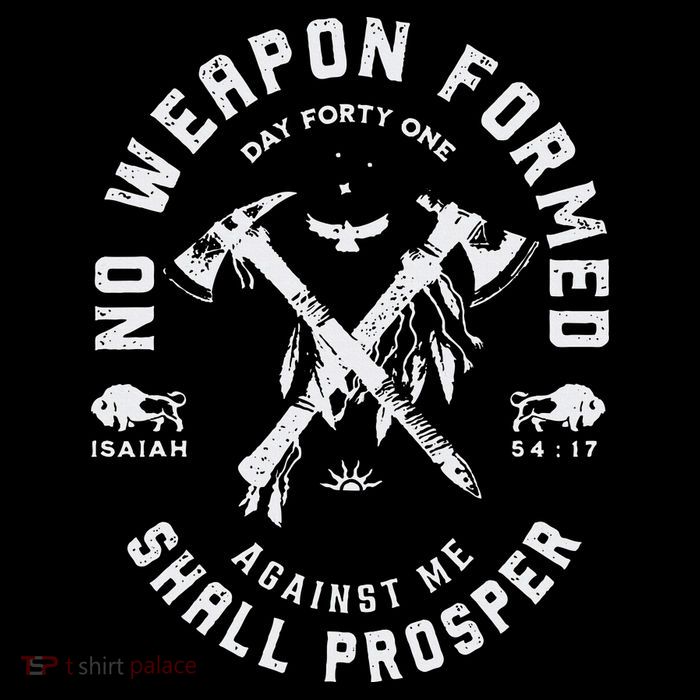 Vintage No Weapon Formed Against Me Shall Prosper Christian Tall T-Shirt
