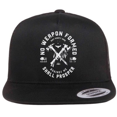 Vintage No Weapon Formed Against Me Shall Prosper Christian Flatbill Hat