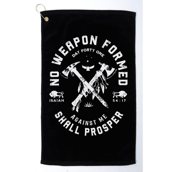 Vintage No Weapon Formed Against Me Shall Prosper Christian Golf Towel