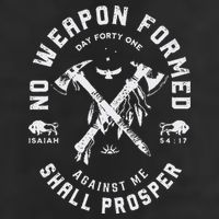 Vintage No Weapon Formed Against Me Shall Prosper Christian Golf Towel