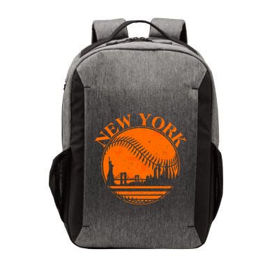 Vintage New York City Skyline Baseball Vector Backpack