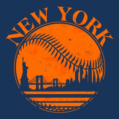 Vintage New York City Skyline Baseball T-Shirt