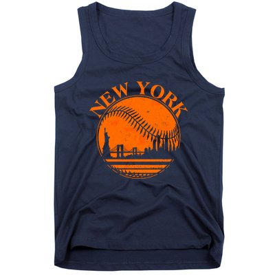 Vintage New York City Skyline Baseball Tank Top