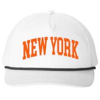 Vintage New York Snapback Five-Panel Rope Hat