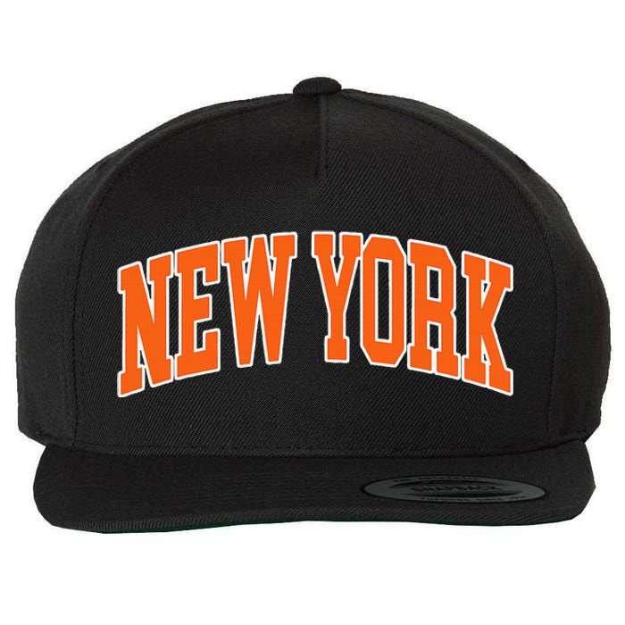 Vintage New York Wool Snapback Cap