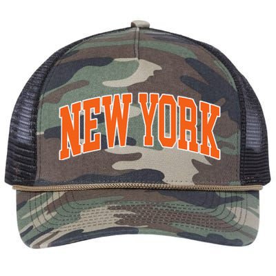 Vintage New York Retro Rope Trucker Hat Cap