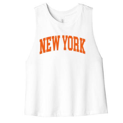 Vintage New York Women's Racerback Cropped Tank