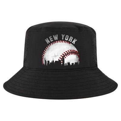 Vintage New York Skyline City Baseball Cool Comfort Performance Bucket Hat