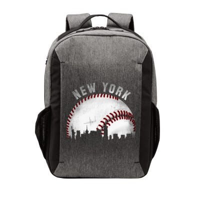 Vintage New York Skyline City Baseball Vector Backpack