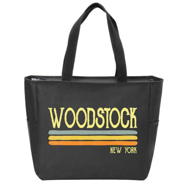 Vintage New York Ny Souvenir Zip Tote Bag
