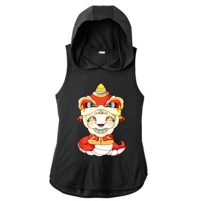 Vietnamese New Year Decorations Tet 2025 Year Of The Snake Ladies PosiCharge Tri-Blend Wicking Draft Hoodie Tank