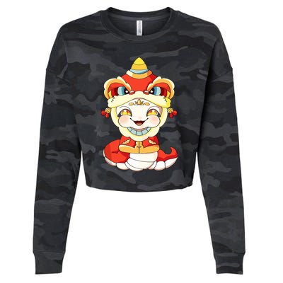 Vietnamese New Year Decorations Tet 2025 Year Of The Snake Cropped Pullover Crew