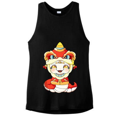 Vietnamese New Year Decorations Tet 2025 Year Of The Snake Ladies PosiCharge Tri-Blend Wicking Tank