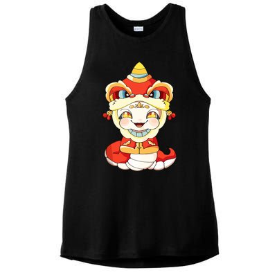 Vietnamese New Year Decorations Tet 2025 Year Of The Snake Ladies PosiCharge Tri-Blend Wicking Tank