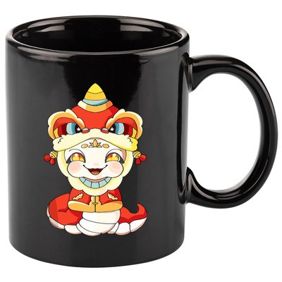 Vietnamese New Year Decorations Tet 2025 Year Of The Snake 11oz C Handle Ceramic Mug