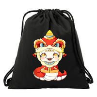 Vietnamese New Year Decorations Tet 2025 Year Of The Snake Drawstring Bag