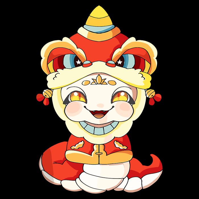 Vietnamese New Year Decorations Tet 2025 Year Of The Snake Drawstring Bag