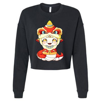 Vietnamese New Year Decorations Tet 2025 Year Of The Snake Cropped Pullover Crew