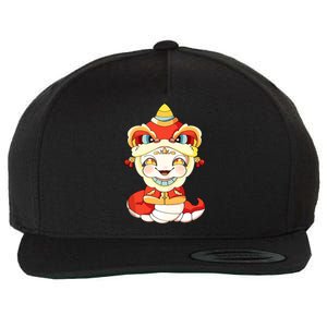 Vietnamese New Year Decorations Tet 2025 Year Of The Snake Wool Snapback Cap