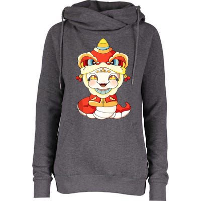 Vietnamese New Year Decorations Tet 2025 Year Of The Snake Womens Funnel Neck Pullover Hood