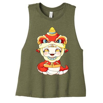 Vietnamese New Year Decorations Tet 2025 Year Of The Snake Women's Racerback Cropped Tank