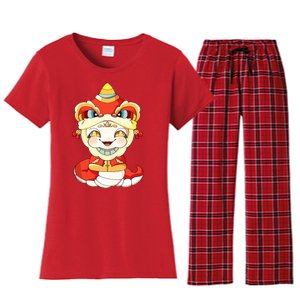 Vietnamese New Year Decorations Tet 2025 Year Of The Snake Women's Flannel Pajama Set