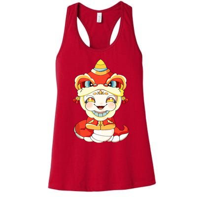 Vietnamese New Year Decorations Tet 2025 Year Of The Snake Women's Racerback Tank