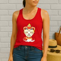 Vietnamese New Year Decorations Tet 2025 Year Of The Snake Womens Tank Top