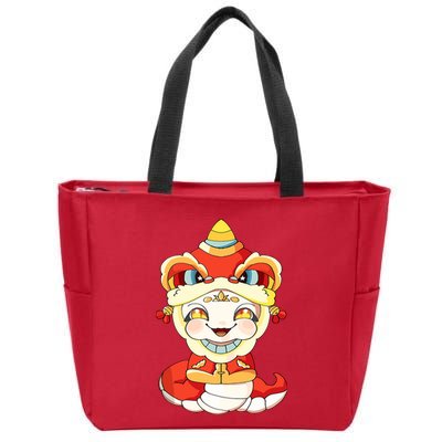 Vietnamese New Year Decorations Tet 2025 Year Of The Snake Zip Tote Bag