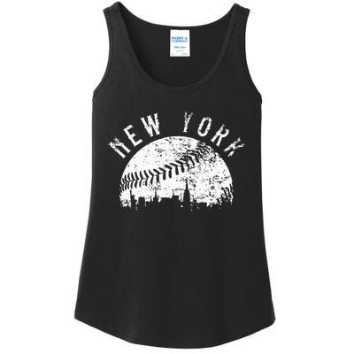 Vintage New York NY Skyline Apparel Ladies Essential Tank