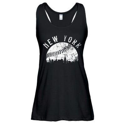 Vintage New York NY Skyline Apparel Ladies Essential Flowy Tank