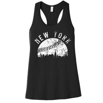 Vintage New York NY Skyline Apparel Women's Racerback Tank