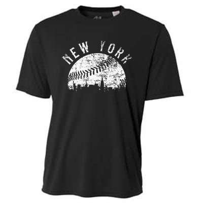 Vintage New York NY Skyline Apparel Cooling Performance Crew T-Shirt