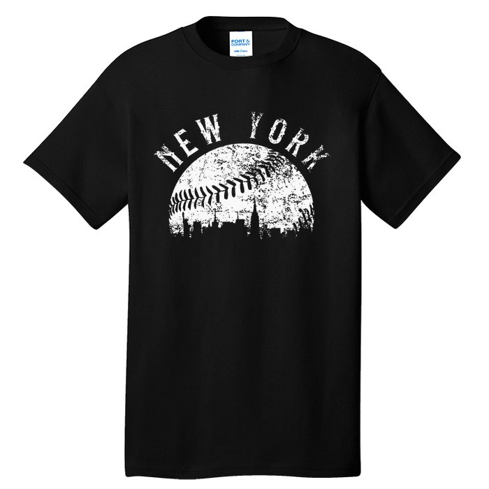 Vintage New York NY Skyline Apparel Tall T-Shirt