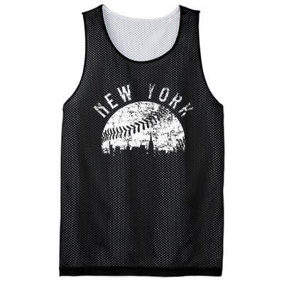 Vintage New York NY Skyline Apparel Mesh Reversible Basketball Jersey Tank