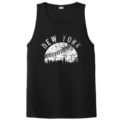 Vintage New York NY Skyline Apparel PosiCharge Competitor Tank