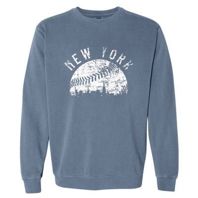 Vintage New York NY Skyline Apparel Garment-Dyed Sweatshirt