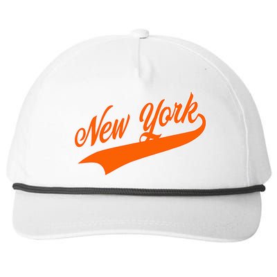 Vintage New York Snapback Five-Panel Rope Hat