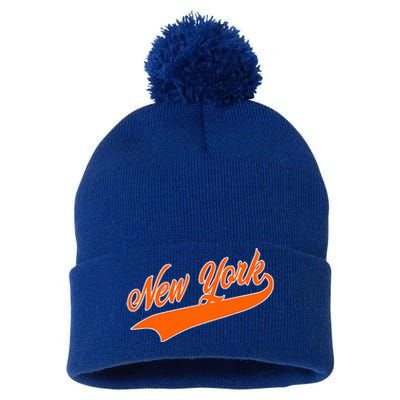 Vintage New York Pom Pom 12in Knit Beanie