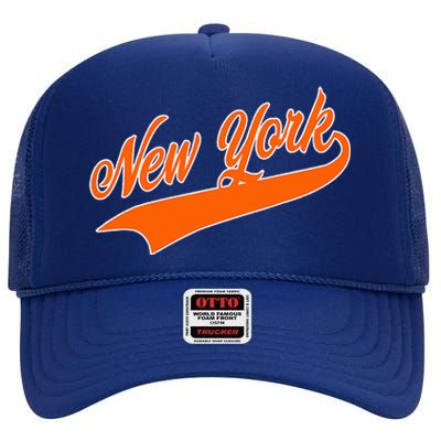 Vintage New York High Crown Mesh Back Trucker Hat