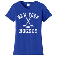 Vintage New York Hockey Gift Women's T-Shirt