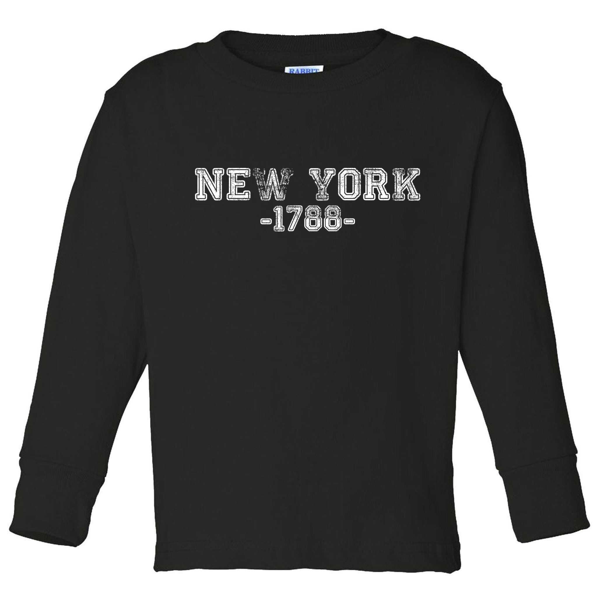 Vintage New York 1788 Toddler Long Sleeve Shirt