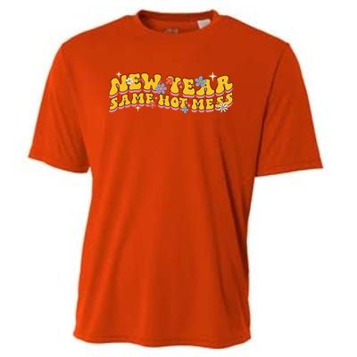 Vintage New Year Eve Funny Same Hot Mess Cool Gift Cooling Performance Crew T-Shirt