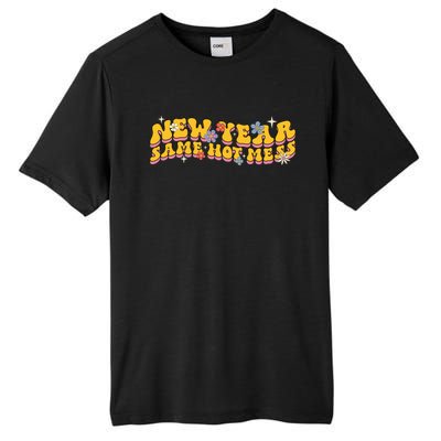 Vintage New Year Eve Funny Same Hot Mess Cool Gift Tall Fusion ChromaSoft Performance T-Shirt