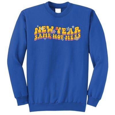 Vintage New Year Eve Funny Same Hot Mess Cool Gift Sweatshirt