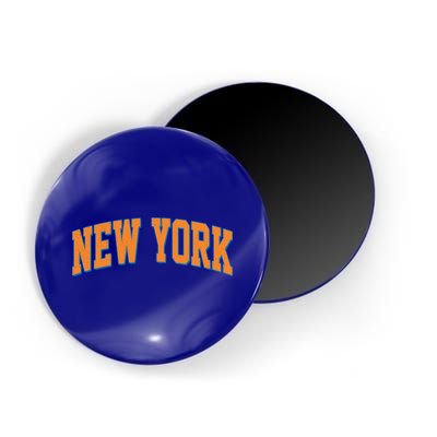 Vintage New York Basketball Sports Fan Magnet