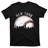 Vintage New York Skyline City Baseball T-Shirt