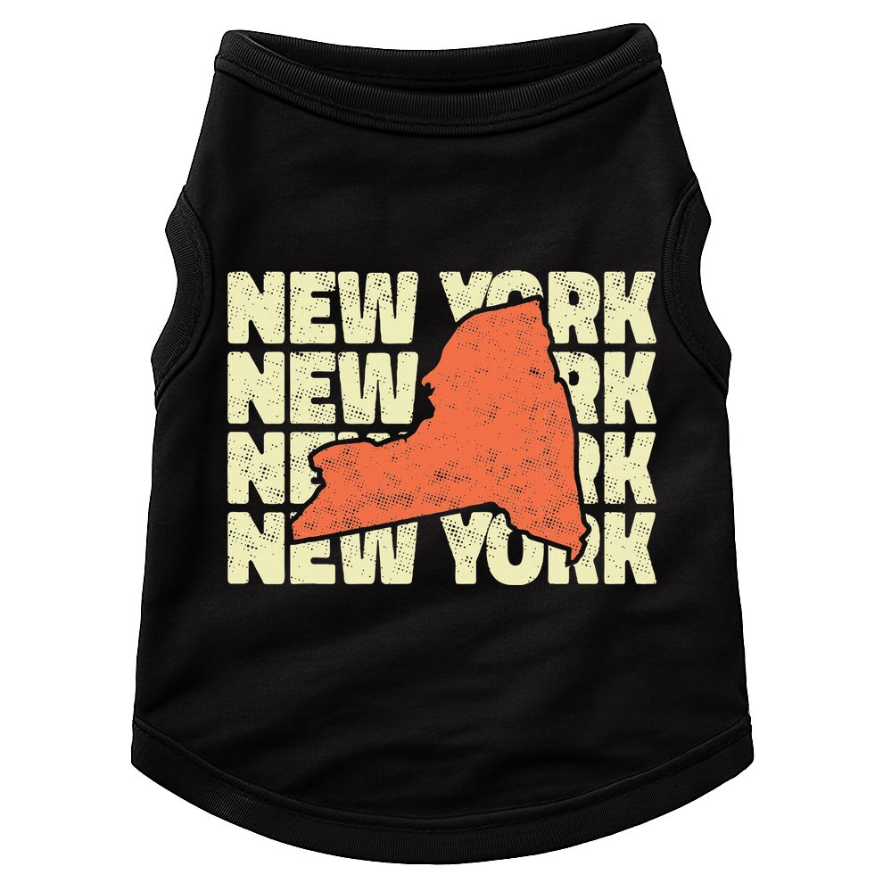 Vintage New York USA State Doggie Tank