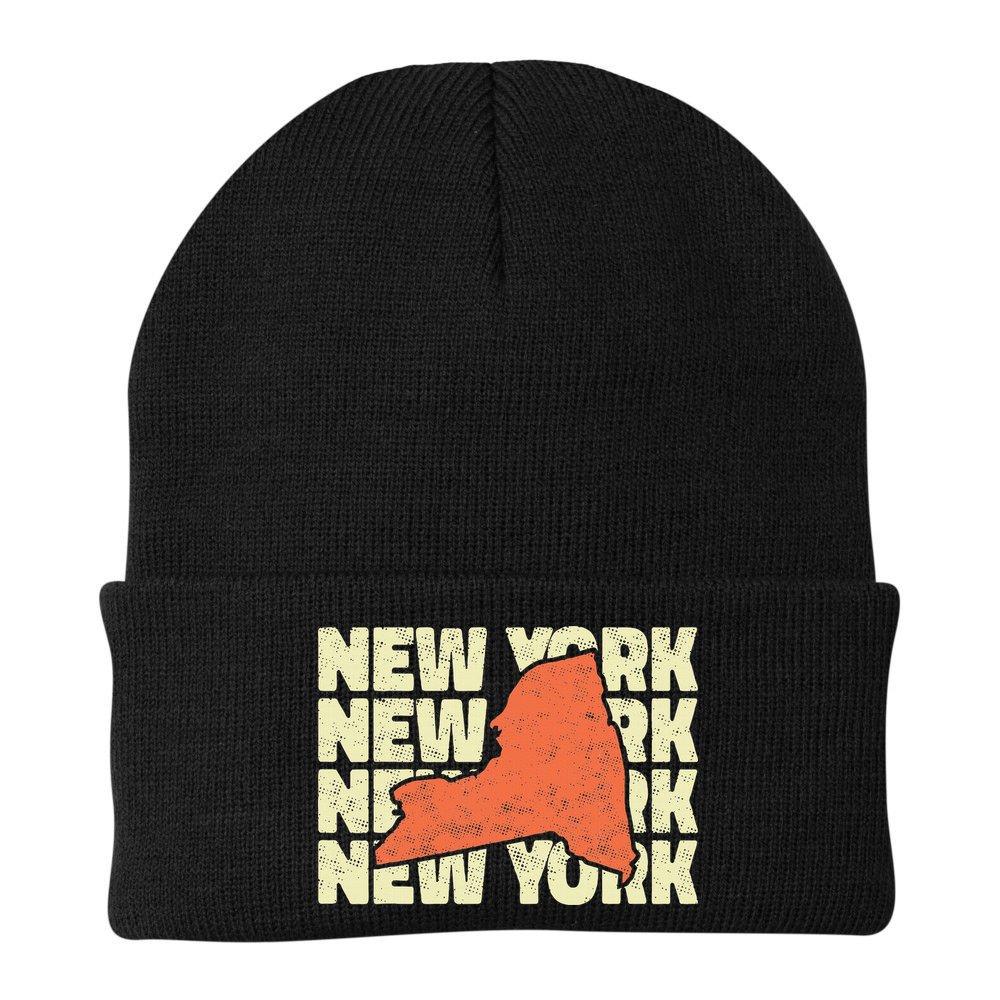 Vintage New York USA State Beanie